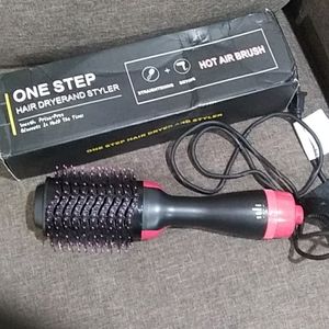 One step hair styler and dryer